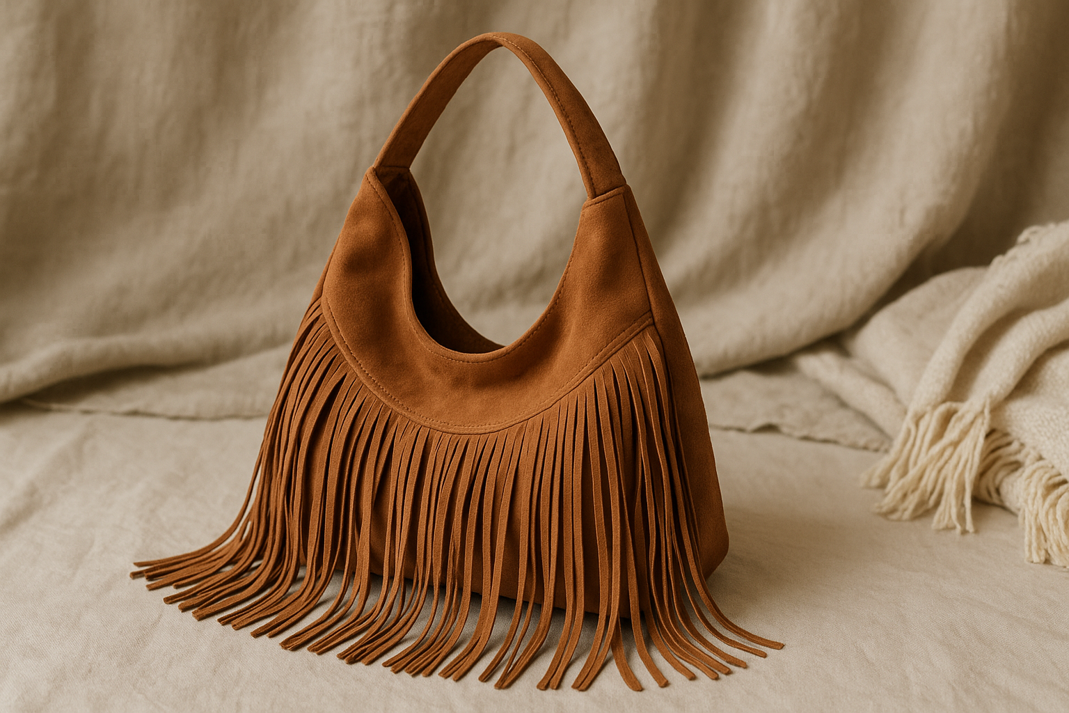 Boho Fringe Hobo Bag